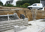 Réalisation des fondations à Vieville-en-Haye